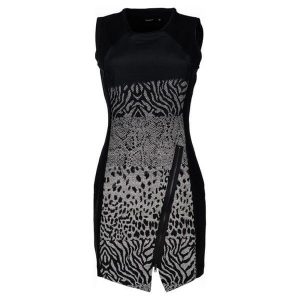 Desigual Sukienka Damska Santorini 34 Czarny. Sukienki marki Desigual. W wyprzedaży za 332,00 zł.