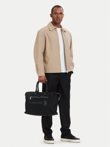 U.S. Polo Assn. Torba weekendowa BIUXT9145MIP Czarny. Czarne torby podróżne i sportowe U.S. Polo Assn., bez wzorów, z materiału. Za 164,99 zł.