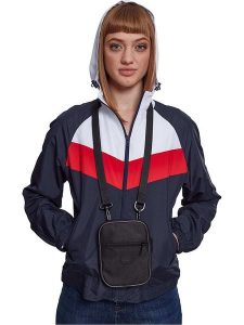 Urban Classics Kurtka przeciwwiatrowa w kolorze granatowo-czerwono-białym rozmiar: M. Białe kurtki Urban Classics, m, bez wzorów, bez kaptura. Za 69,58 zł.