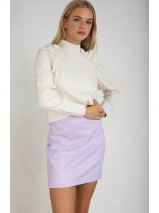 Monki Spódnica w kolorze lawendowym rozmiar: 32. Różowe spódnice Monki, bez wzorów, mini. Za 39,99 zł.