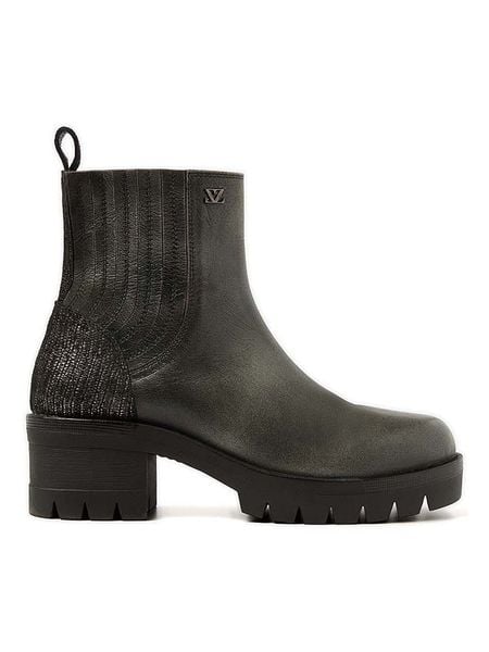 Lazamani Skórzane sztyblety w kolorze antracytowym rozmiar: 38. Czarne botki Lazamani, bez wzorów, bez zapięcia. Za 252,94 zł.