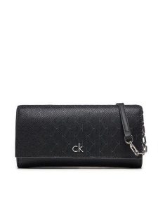 Calvin Klein Torebka Ck Daily Wallet Mini Bag_Mono K60K612853 Czarny. Czarne listonoszki Calvin Klein, bez wzorów, ze skóry, bez dodatków. Za 189,99 zł.