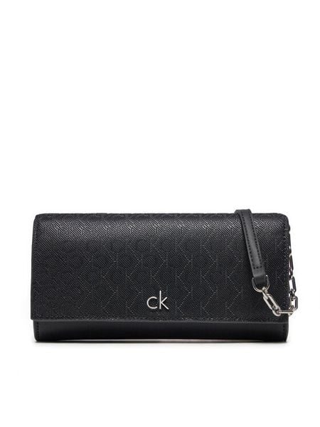 Calvin Klein Torebka Ck Daily Wallet Mini Bag_Mono K60K612853 Czarny. Czarne listonoszki Calvin Klein, bez wzorów, ze skóry, bez dodatków. Za 189,99 zł.