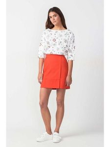 SKFK Spódnica "Gaintza" w kolorze pomarańczowym rozmiar: 40. Pomarańczowe spódnice SKFK, bez wzorów, mini. Za 65,99 zł.