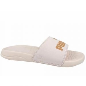 Klapki damskie Puma Popcat 20 Coquette. Czerwone klapki Puma, bez wzorów, z materiału, bez obcasa. Za 204,00 zł.