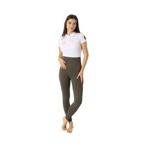 Damskie legginsy jeździeckie Horze Janine. Szare legginsy HORZE, bez wzorów, z materiału. Za 276,45 zł.
