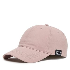Czapka z daszkiem EA7 Emporio Armani. Czerwone czapki EA7 Emporio Armani, bez wzorów. Za 149,99 zł.