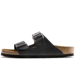Klapki Birkenstock Arizona Bs Dorosłych. Czarne klapki Birkenstock, bez wzorów, z materiału, bez obcasa. Za 369,00 zł.