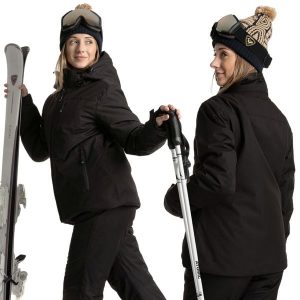 Kurtka narciarska damska KADVA Edge X Jacket. Czarne kurtki sportowe KADVA, bez wzorów, bez kaptura, narciarskie. Za 249,99 zł.