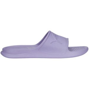 Klapki basenowe damskie Puma Popcat 20 Injex. Fioletowe klapki Puma, bez wzorów, z materiału, bez obcasa. Za 105,00 zł.