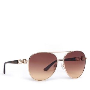 Okulary przeciwsłoneczne Guess. Brązowe okulary przeciwsłoneczne Guess. Za 459,99 zł.