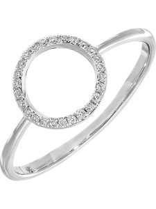 Diamant Exquis Złoty pierścionek z diamentami rozmiar: 53. Szare pierścionki Diamant Exquis, z diamentem, złote. Za 978,99 zł.