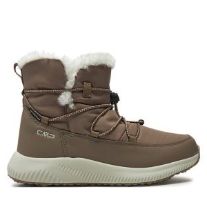 Śniegowce CMP. Brązowe buty zimowe CMP, bez obcasa, bez zapięcia. Za 359,99 zł.