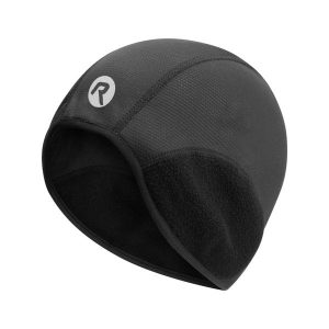 Czapka rowerowa Rogelli Lari. Czarne czapki Rogelli, bez wzorów, sportowe. Za 49,99 zł.