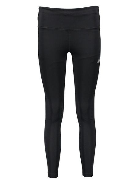 New Balance Legginsy sportowe "5K" w kolorze czarnym rozmiar: XS. Czarne legginsy New Balance, bez wzorów, z materiału. Za 78,84 zł.