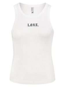 Sublevel Top w kolorze białym rozmiar: M. Białe topy Sublevel, m, bez wzorów, bez kołnierzyka, bez ramiączek. Za 39,99 zł.