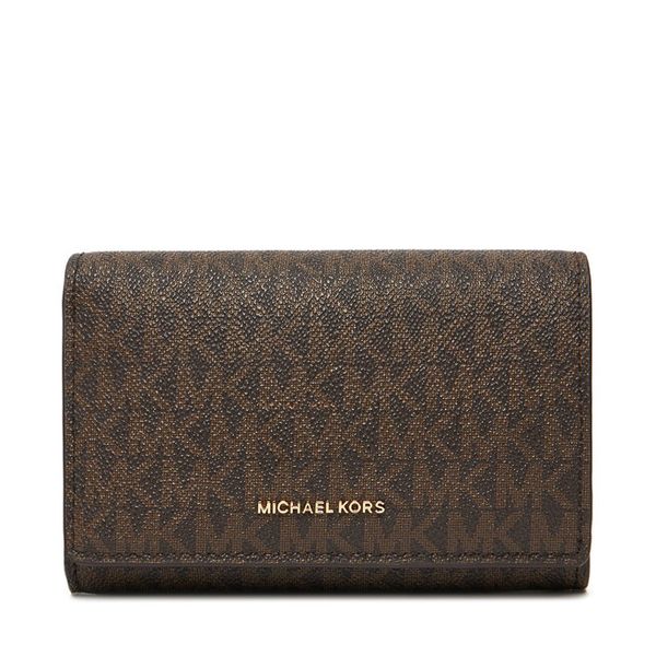 Portfel MICHAEL Michael Kors. Brązowe portfele MICHAEL Michael Kors, bez wzorów. Za 474,99 zł.
