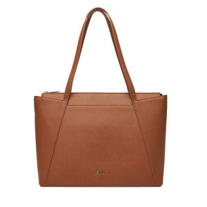 Torebka JENNY. Brązowe shopper bag Jenny, bez wzorów, bez dodatków. Za 149,99 zł.