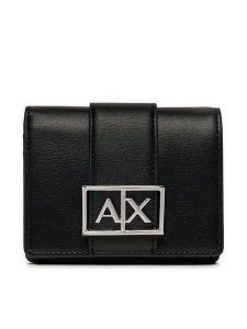 Armani Exchange Portfel XW000360 AF12039 UC001 Czarny. Czarne portfele Armani Exchange, bez wzorów, z materiału. Za 329,99 zł.