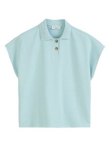 Marc O´Polo Koszulka polo w kolorze turkusowym rozmiar: XL. Niebieskie bluzki xl, bez wzorów, z bawełny, bez kołnierzyka, bez ramiączek. Za 157,73 zł.