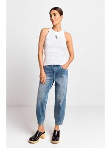 Rich&Royal Top w kolorze białym rozmiar: XS. Białe topy Rich&Royal, xs, bez wzorów, z bawełny, bez kołnierzyka, bez ramiączek. Za 91,56 zł.