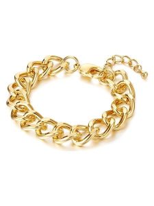 Lulu & Jane Pozłacana bransoletka rozmiar: onesize. Żółte bransoletki Lulu & Jane, metalowe. Za 43,99 zł.