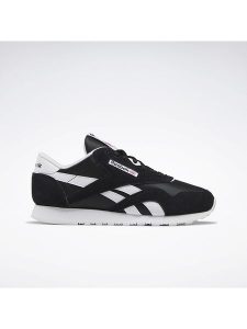 Reebok Skórzane sneakersy "CL Nylon" w kolorze czarnym rozmiar: 41. Czarne trampki Reebok, bez wzorów, z materiału, bez zapięcia. Za 259,13 zł.