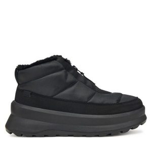 Śniegowce Helly Hansen. Czarne buty zimowe Helly Hansen, bez obcasa, bez zapięcia. Za 659,99 zł.