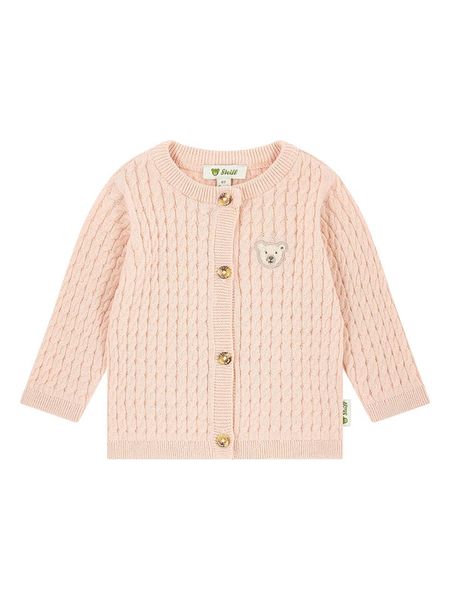 Steiff Kardigan w kolorze jasnoróżowym rozmiar: 50. Różowe kardigany Steiff, z bawełny. Za 96,60 zł.