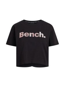 Bench Koszulka "Eryn" w kolorze czarnym rozmiar: 42. Czarne bluzki Bench, bez wzorów, z bawełny, bez kołnierzyka, bez ramiączek. Za 52,67 zł.
