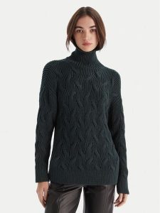 Armani Exchange Golf XW000780 AF16638 U7304 Zielony Regular Fit. Zielone golfy Armani Exchange, bez wzorów, z bawełny. Za 499,99 zł.