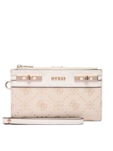 Guess Portfel Melinda Logo Slg SWJP99 02157 Écru. Portfele Guess, z aplikacjami, z materiału. Za 299,99 zł.