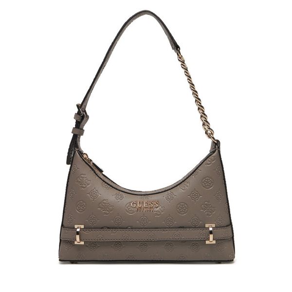 Torebka Guess. Brązowe listonoszki Guess, z aplikacjami, bez dodatków. Za 359,99 zł.