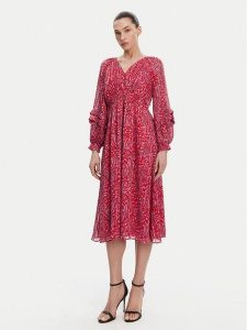 French Connection Sukienka codzienna 71YFO Czerwony Regular Fit. Czerwone kombinezony French Connection, bez wzorów, z syntetyku, bez kołnierzyka, bez ramiączek. Za 379,99 zł.