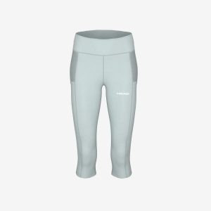 Legginsy 3/4 damskie POWER. Niebieskie legginsy Head, bez wzorów. W wyprzedaży za 210,00 zł.