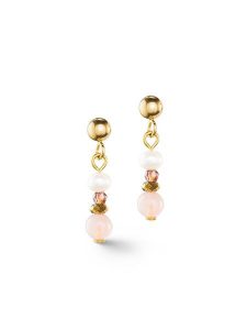 COEUR DE LION Kolczyki-wkrętki z perłami rozmiar: onesize. Białe kolczyki COEUR DE LION, z kwarcem, ze stali. Za 209,33 zł.