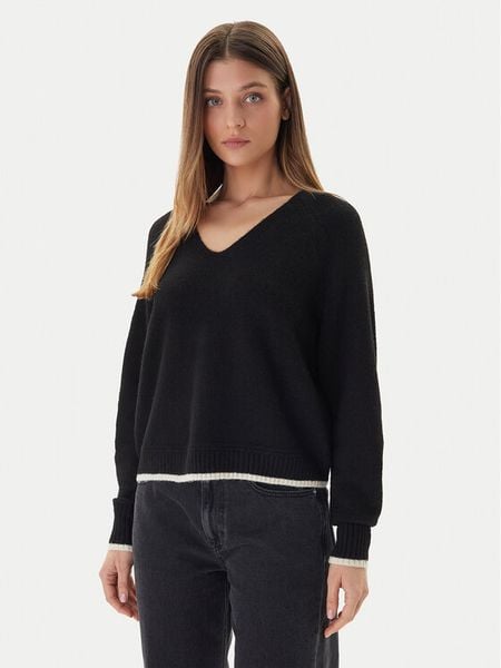 Vero Moda Sweter Aquarius 10331898 Czarny Regular Fit. Czarne swetry klasyczne Vero Moda, s, z syntetyku, bez kołnierzyka. Za 93,99 zł.