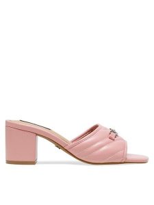 Nine West Klapki 123AL0687 Różowy. Czerwone klapki Nine West, bez wzorów, z syntetyku, bez obcasa. Za 137,99 zł.