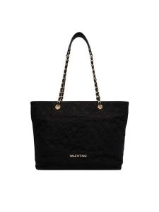 Valentino Torebka Makena VBSA8Y01 Czarny. Czarne shopper bag Valentino, bez wzorów, ze skóry, bez dodatków. Za 749,99 zł.