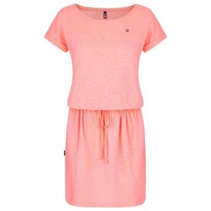 Sukienka damska Loap Bladana w kolorze różowym. Czerwone sukienki LOOP, na lato, s, bez wzorów, sportowe, bez kołnierzyka, bez ramiączek, sportowe. Za 160,99 zł.