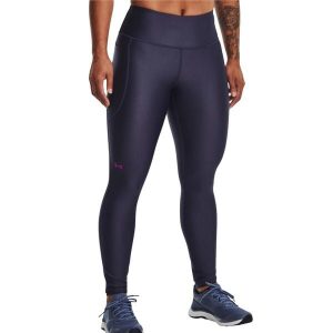 Legginsy Under Armour Heatgear, Kobiety. Fioletowe legginsy Under Armour, bez wzorów. Za 179,99 zł.