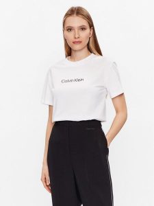 Calvin Klein T-Shirt Hero Logo K20K205448 Biały Regular Fit. Białe t-shirty Calvin Klein, xl, bez wzorów, z bawełny, bez kołnierzyka, bez ramiączek. Za 129,99 zł.