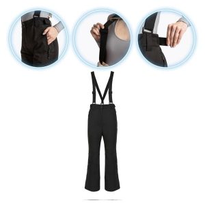 Spodnie narciarskie damskie KADVA Edge X Pants. Czarne spodnie sportowe KADVA, na zimę, bez wzorów, narciarskie. Za 129,99 zł.