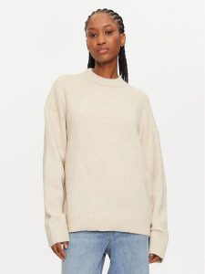 Calvin Klein Sweter J20J224636 Brązowy Regular Fit. Brązowe swetry klasyczne Calvin Klein, xl, z syntetyku, bez kołnierzyka. Za 479,99 zł.