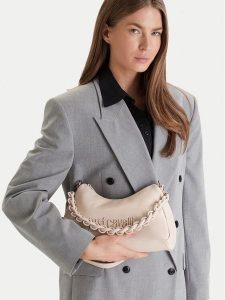 Just Cavalli Torebka 80RA4BC4 ZSD86 Beżowy. Brązowe torebki klasyczne Just Cavalli, bez wzorów, ze skóry, bez dodatków. Za 574,99 zł.