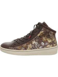 Think! Skórzane sneakersy w kolorze brązowym rozmiar: 38. Brązowe trampki Think, bez wzorów, za kostkę, bez zapięcia. Za 357,45 zł.