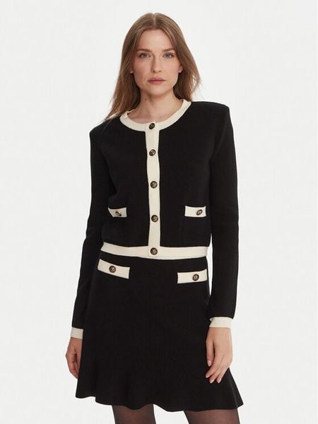 Gaudi Kardigan 521FD53038 Czarny Regular Fit. Czarne kardigany Gaudi, z wiskozy. Za 489,99 zł.