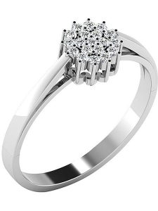 Vittoria Jewels Złoty pierścionek z diamentami rozmiar: 59. Szare pierścionki Vittoria Jewels, z diamentem, złote. Za 1 609,99 zł.