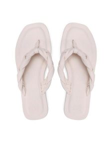 Jenny Fairy Japonki LS5699-05 Beżowy. Brązowe klapki Jenny Fairy, bez wzorów, ze skóry, bez obcasa. Za 119,99 zł.