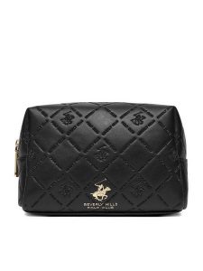 Beverly Hills Polo Club Kosmetyczka CEO-BHPC-W1-004-AW25 Czarny. Czarne kosmetyczki Beverly Hills Polo Club, bez wzorów, z materiału. Za 69,99 zł.